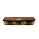 Beautiful 1866 Horsehair Brush with Cut Paper and Reverse Glass Painted Inlay