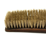 Beautiful 1866 Horsehair Brush with Cut Paper and Reverse Glass Painted Inlay