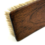 Beautiful 1866 Horsehair Brush with Cut Paper and Reverse Glass Painted Inlay