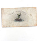 Live and DIe for those We Love,  Poignant and Scarce Mid 19th Century Engraved Sentiment Card