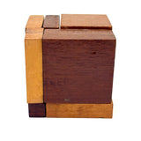 Excellent Antique Modernist (Very Froebel-esque) Handmade Wooden Boxed Cube Puzzle