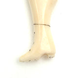 Fabulous c. Mid 1800s Sailor Made Whalebone Ladies Leg Pipe Tamper