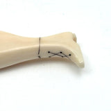 Fabulous c. Mid 1800s Sailor Made Whalebone Ladies Leg Pipe Tamper