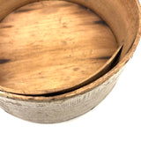 Painted Bentwood Pantry Box with Beautiful Old Nail Mends