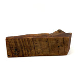 Between Modernist and Folk, Visceral Old Carved Reclining Nude on (and of) Slab