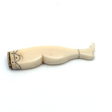 Fabulous c. Mid 1800s Sailor Made Whalebone Ladies Leg Pipe Tamper