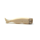 Fabulous c. Mid 1800s Sailor Made Whalebone Ladies Leg Pipe Tamper