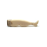 Fabulous c. Mid 1800s Sailor Made Whalebone Ladies Leg Pipe Tamper