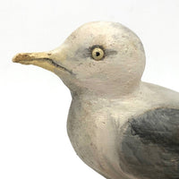 SOLD Excellent 1971 Signed Folk Art Seagull on Driftwood Base