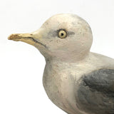 SOLD Excellent 1971 Signed Folk Art Seagull on Driftwood Base