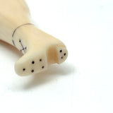 Fabulous c. Mid 1800s Sailor Made Whalebone Ladies Leg Pipe Tamper