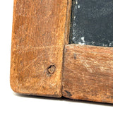 Beautiful Early Slate with Wooden Nails and Tin Wrapped Corner Mend