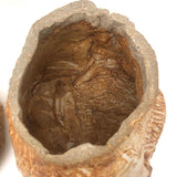 Super Folky (and Just Super) Clay Cat Jar with Ill Fitting Head