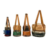 Gorgeous Set of Four Traditional Japanese Deer Hair Brushes from Former Woodblock Printing Studio