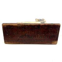 Great Old Scrap Wood Dog with Blackest Black, Nice Mend, and Excellent Backside