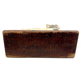 Great Old Scrap Wood Dog with Blackest Black, Nice Mend, and Excellent Backside