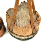 Gorgeous Set of Four Traditional Japanese Deer Hair Brushes from Former Woodblock Printing Studio