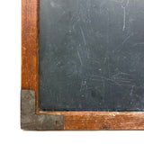 Beautiful Early Slate with Wooden Nails and Tin Wrapped Corner Mend