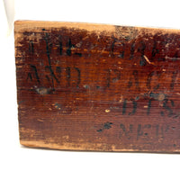 Great Old Scrap Wood Dog with Blackest Black, Nice Mend, and Excellent Backside