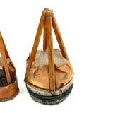 Gorgeous Set of Four Traditional Japanese Deer Hair Brushes from Former Woodblock Printing Studio