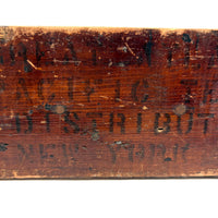 Great Old Scrap Wood Dog with Blackest Black, Nice Mend, and Excellent Backside