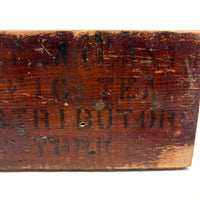 Great Old Scrap Wood Dog with Blackest Black, Nice Mend, and Excellent Backside