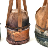 Gorgeous Set of Four Traditional Japanese Deer Hair Brushes from Former Woodblock Printing Studio