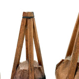 Gorgeous Set of Four Traditional Japanese Deer Hair Brushes from Former Woodblock Printing Studio
