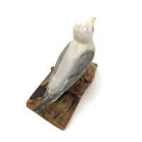 SOLD Excellent 1971 Signed Folk Art Seagull on Driftwood Base