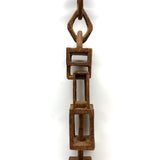 Unusual, Architectural, 25 Inch Long Hanging Whimsy Chain with Moving Parts