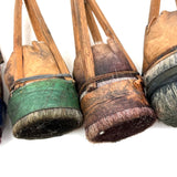 Gorgeous Set of Four Traditional Japanese Deer Hair Brushes from Former Woodblock Printing Studio