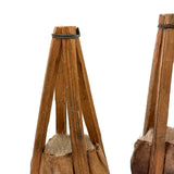 Gorgeous Set of Four Traditional Japanese Deer Hair Brushes from Former Woodblock Printing Studio