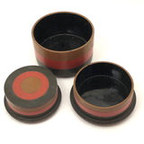 Modernist Japanese Deco Lacquer Stacking Boxes