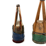 Gorgeous Set of Four Traditional Japanese Deer Hair Brushes from Former Woodblock Printing Studio