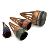 Gorgeous Set of Four Traditional Japanese Deer Hair Brushes from Former Woodblock Printing Studio