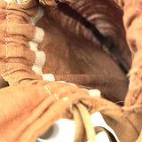 SOLD Charming Antique Hand-sewn Bunny Bag with Inked Face and Clay Marbles