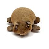 Highly Empathetic Little Antique Straw Stuffed Frog (with a few holes)
