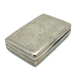 Very Sweet Georgian Silver Snuff Box with Delicately Engraved Hen