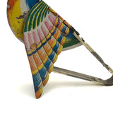 c. 1940s Tin Litho Flapping and Chirping Bird Squeeze Toy