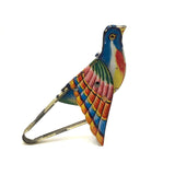 c. 1940s Tin Litho Flapping and Chirping Bird Squeeze Toy
