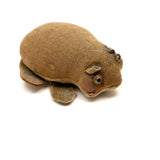 Highly Empathetic Little Antique Straw Stuffed Frog (with a few holes)