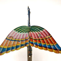 c. 1940s Tin Litho Flapping and Chirping Bird Squeeze Toy