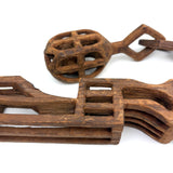 Unusual, Architectural, 25 Inch Long Hanging Whimsy Chain with Moving Parts