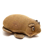 Highly Empathetic Little Antique Straw Stuffed Frog (with a few holes)