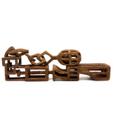 Unusual, Architectural, 25 Inch Long Hanging Whimsy Chain with Moving Parts