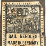 Scarce Set of Early-Mid 19th Century German Sail Needles with Wonderful Engraved Label