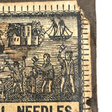 Scarce Set of Early-Mid 19th Century German Sail Needles with Wonderful Engraved Label
