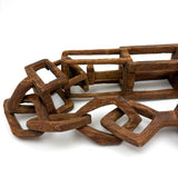 Unusual, Architectural, 25 Inch Long Hanging Whimsy Chain with Moving Parts