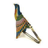 c. 1940s Tin Litho Flapping and Chirping Bird Squeeze Toy