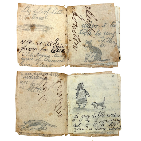 The Life of Little Witenose the Knowing Cat, Hattie's Ultra Naive 1854 Homemade Story Book